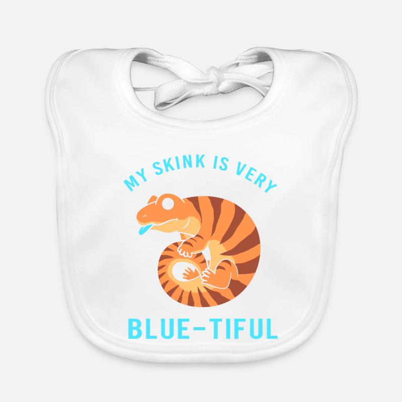 Langue bleue lézard Bavoir bio Bébé