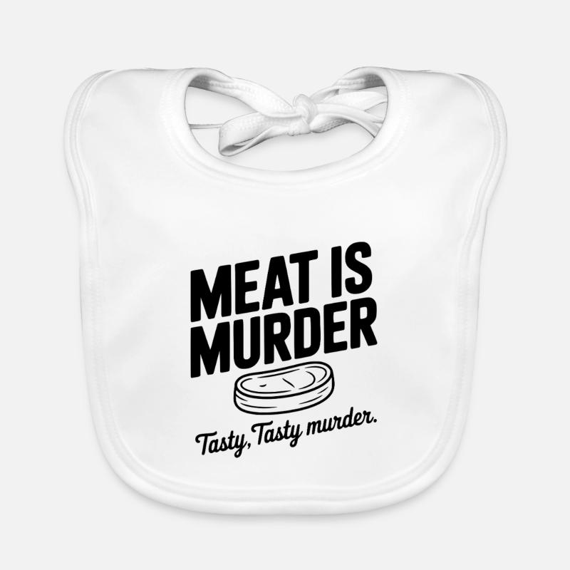 Fleisch ist Mord Schmackhaft Lecker Mord Baby Bio-Lätzchen