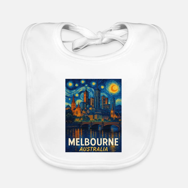 Melbourne, Australie Bavoir bio Bébé
