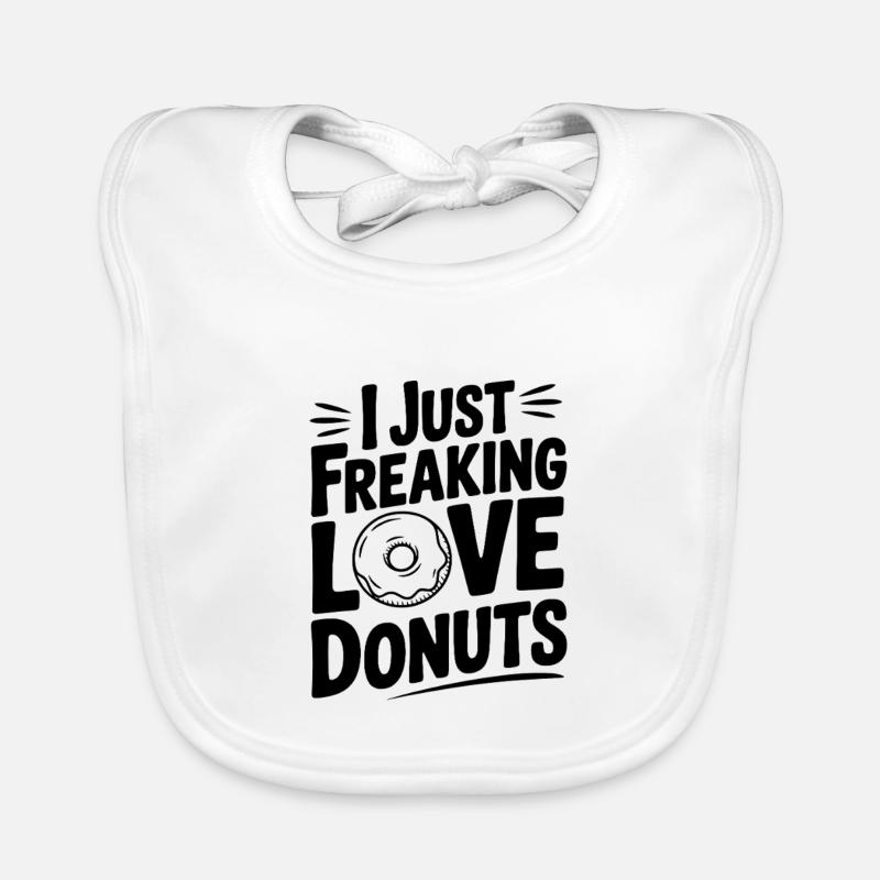 J’adore les beignets Bavoir bio Bébé