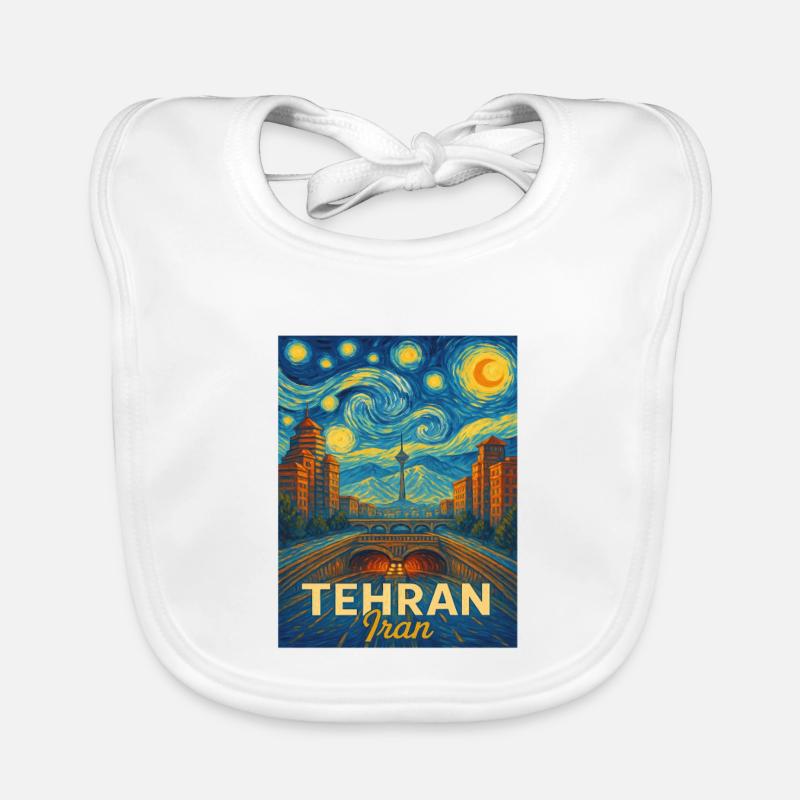 Téhéran, Iran Bavoir bio Bébé