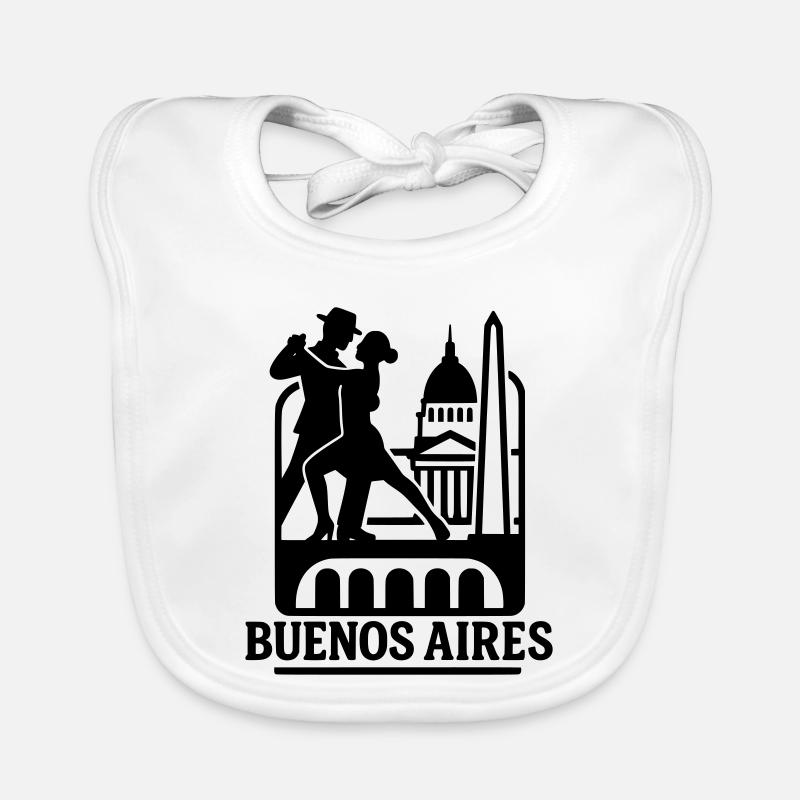 buenos aires silhouette Baby Bio-Lätzchen