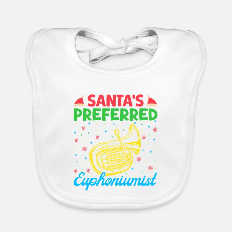 Euphonium Santa´s Preferred Baritone Marching Band Baby Bio-Lätzchen