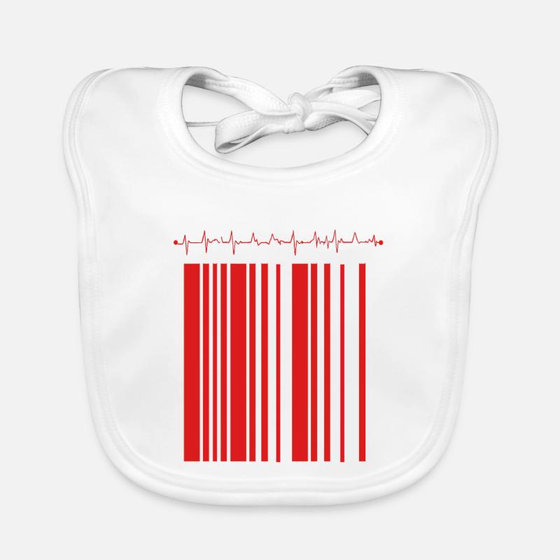Rayure d’urgence contrastée Bavoir bio Bébé