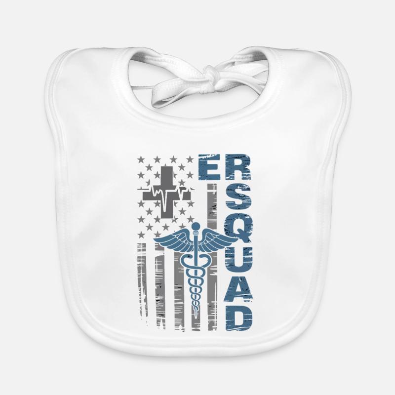 Caduceus Emergency Crest Organic Baby Bibs