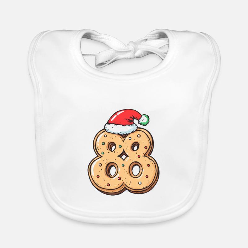 88 Numéro Cookie Noël Bavoir bio Bébé