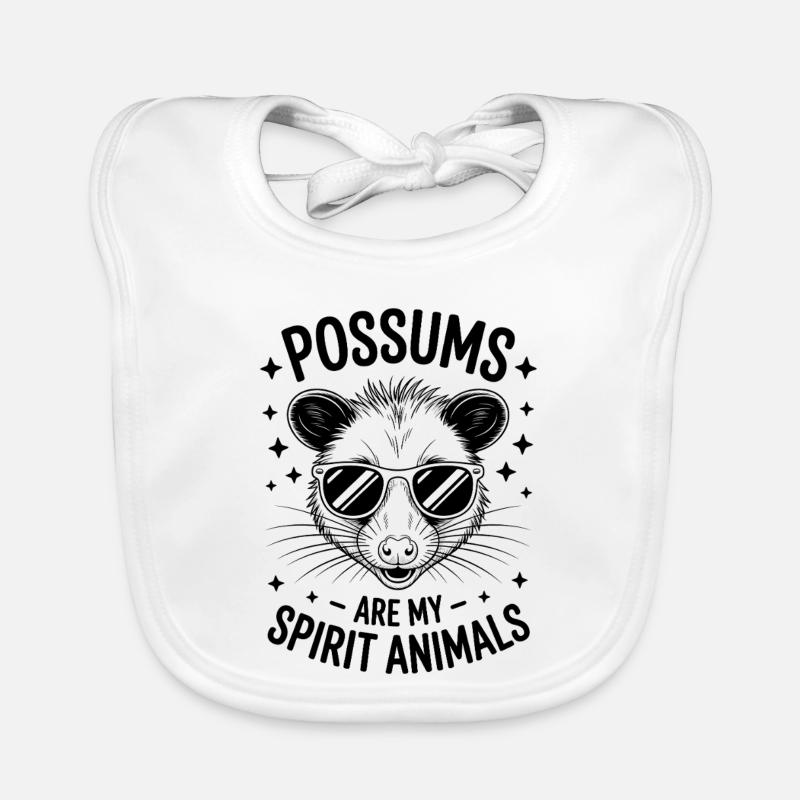 Opossum Spruch Beutelratte Lustig Opossum Geschenk Baby Bio-Lätzchen