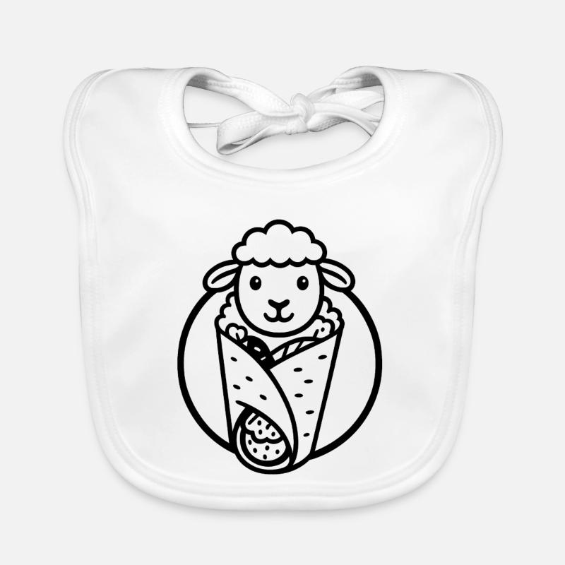 Lamb kebab | Reduced meat consumption Organic Baby Bibs
