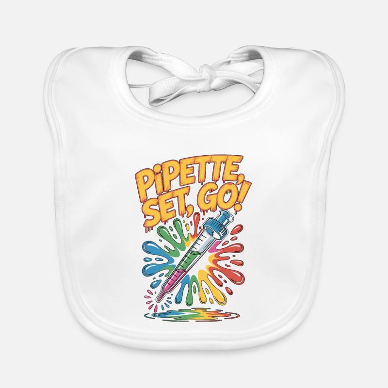 Lab Technician Pipette Set Go Medical Technologist Baby Bio-Lätzchen