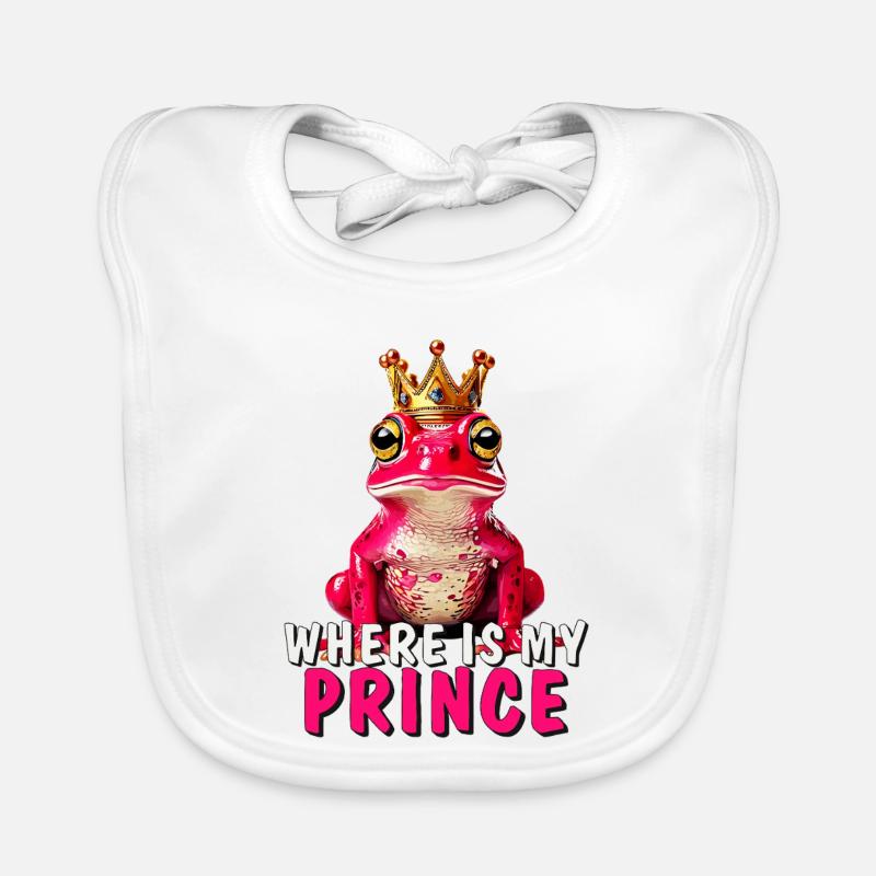 GRENOUILLE Où est mon Prince Bavoir bio Bébé