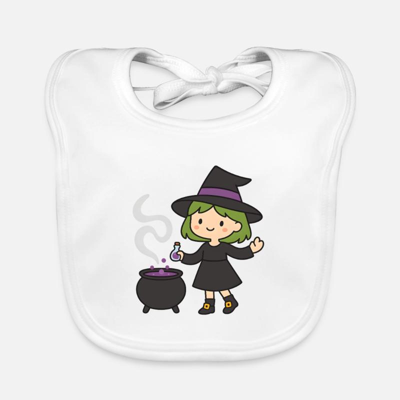 Sorcière de Kawaii avec conception de potions Bavoir bio Bébé