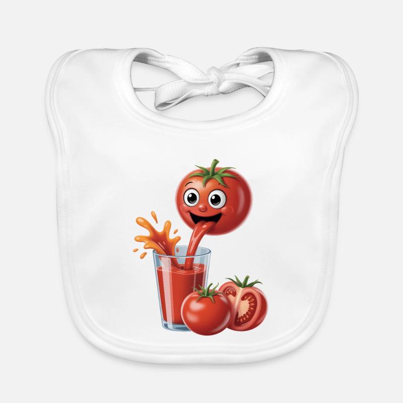 Jus de tomate Tomate Tomate Bavoir bio Bébé