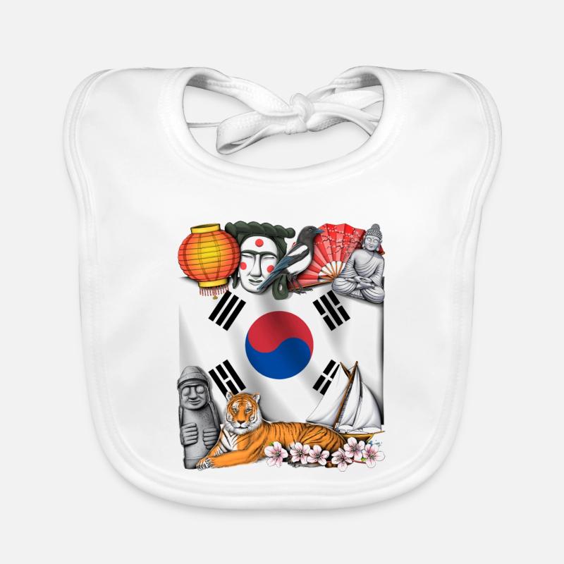 Corée du Sud Bavoir bio Bébé