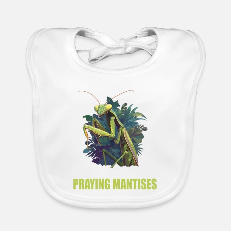 Praying mantises Praying mantis Organic Baby Bibs