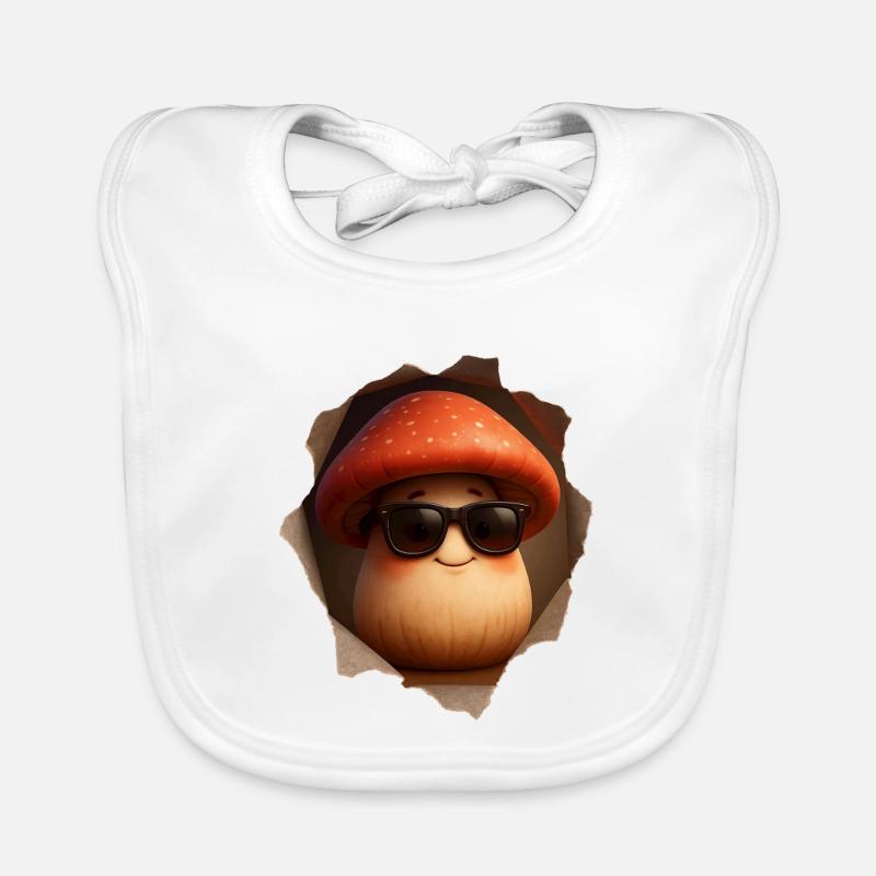 Champignons champignons Bavoir bio Bébé