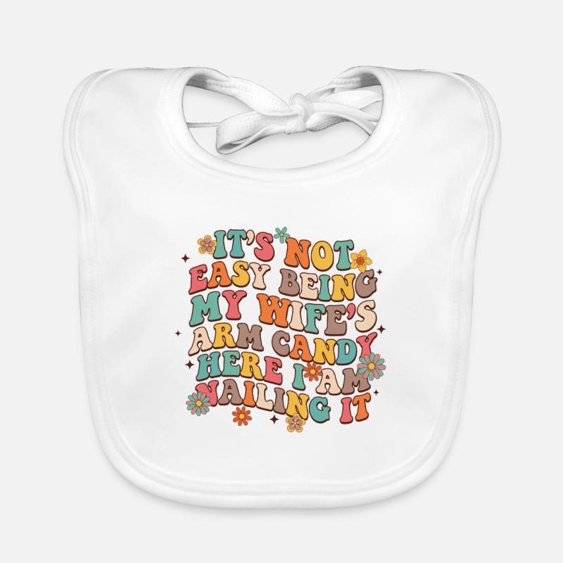 Arm Candy Humor – Ehefrau Spruch Baby Bio-Lätzchen