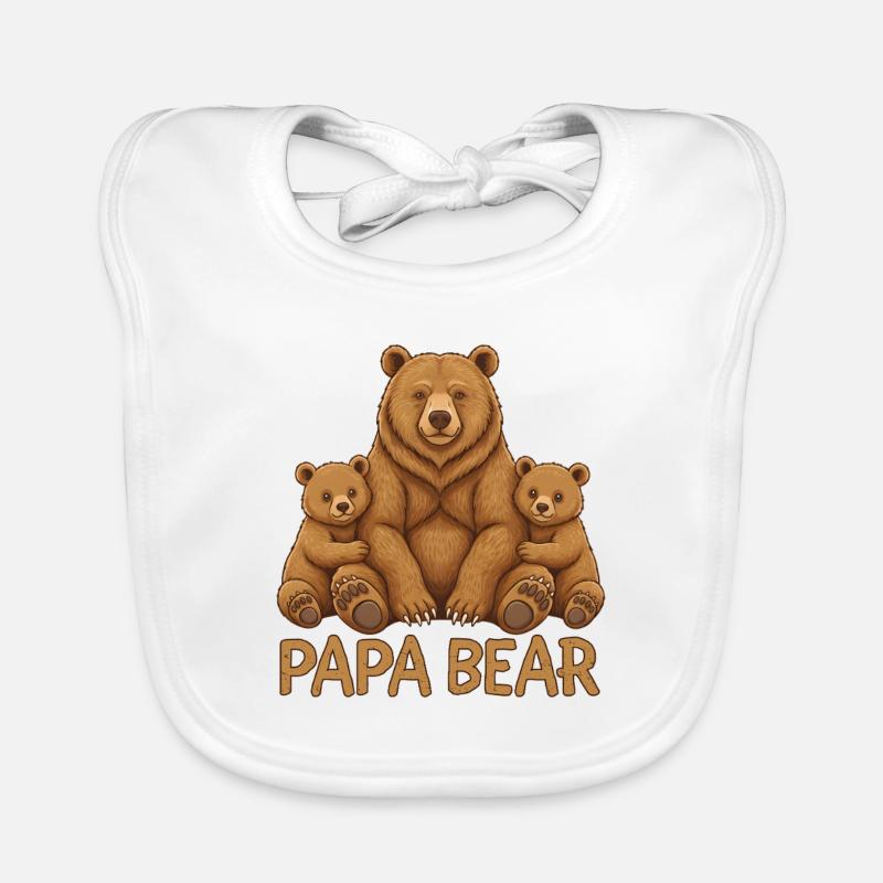 Papa Bear Organic Baby Bibs