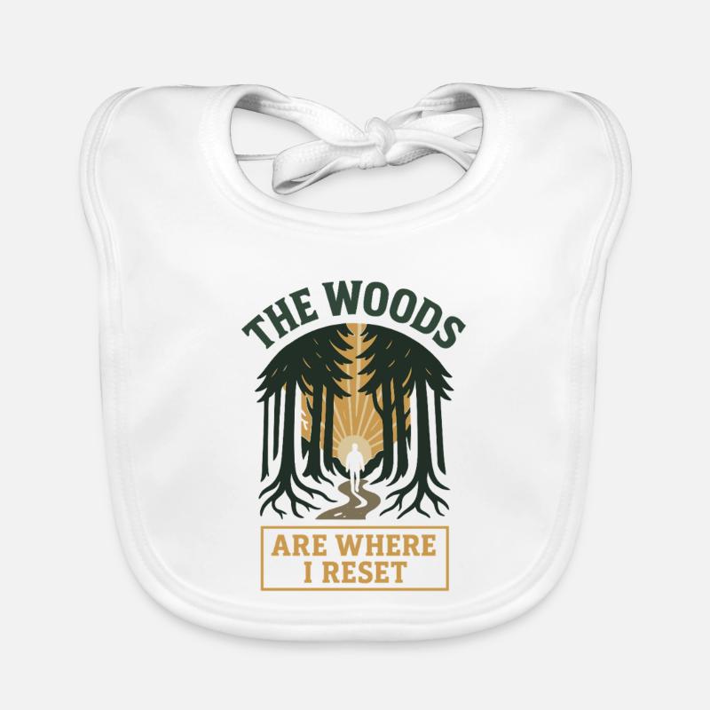 Forest Walk Overthinker Mental Reset Baby Bio-Lätzchen