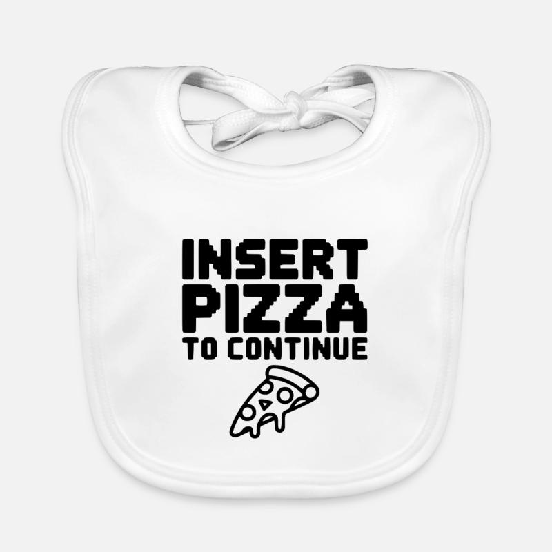 Insert Pizza to Continue Organic Baby Bibs