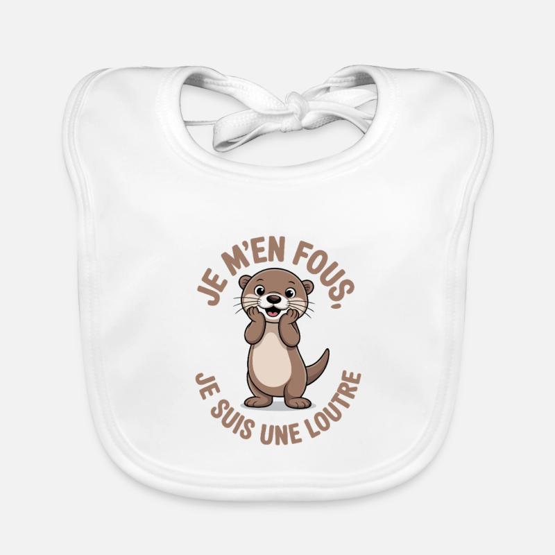 Ist mir egal, ich bin ein lustiger Otter Baby Bio-Lätzchen