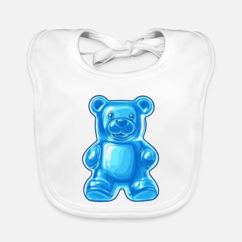 Blauer Gummibär Baby Bio-Lätzchen