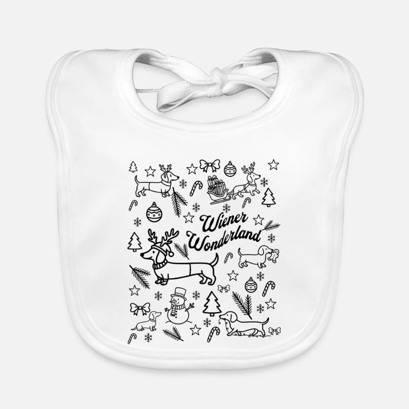 Viennese Wonderland Script Organic Baby Bibs
