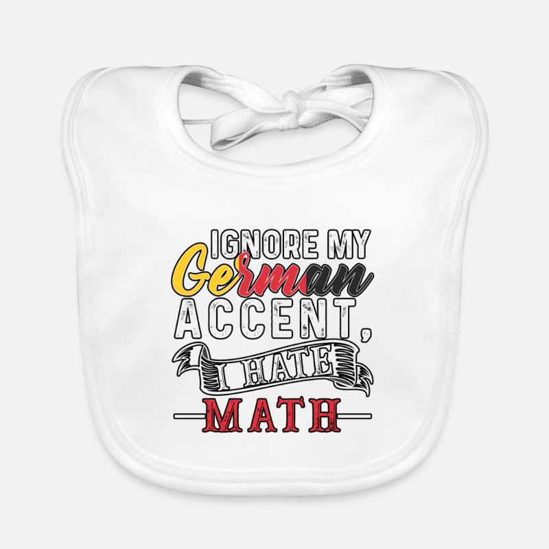 Ignore my german Accent, I hate Math Baby Bio-Lätzchen