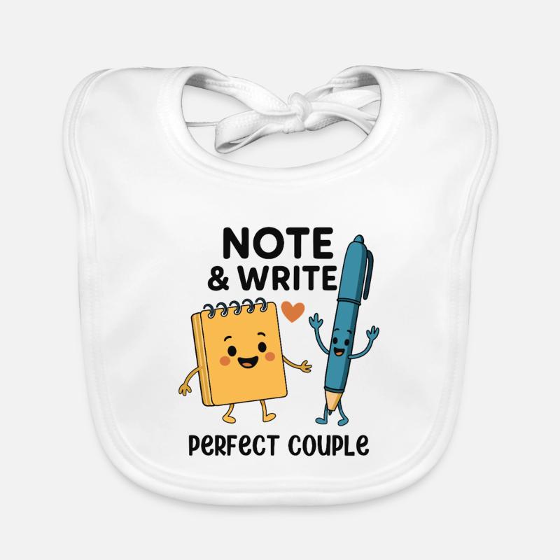 Note & Write Perfect Couple Fun Design Bavoir bio Bébé