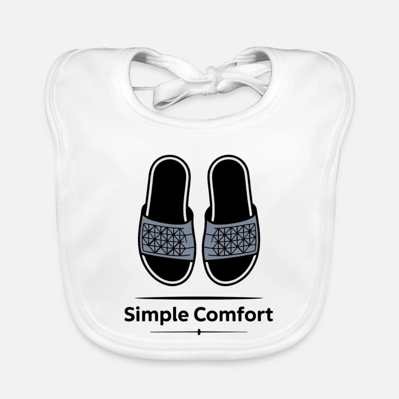 Sandales à sangles géométriques Confort Simple Bavoir bio Bébé