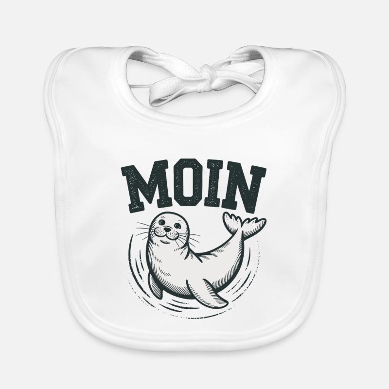 Phoque des phoques mer Baltique Moin en mer du Nord Bavoir bio Bébé