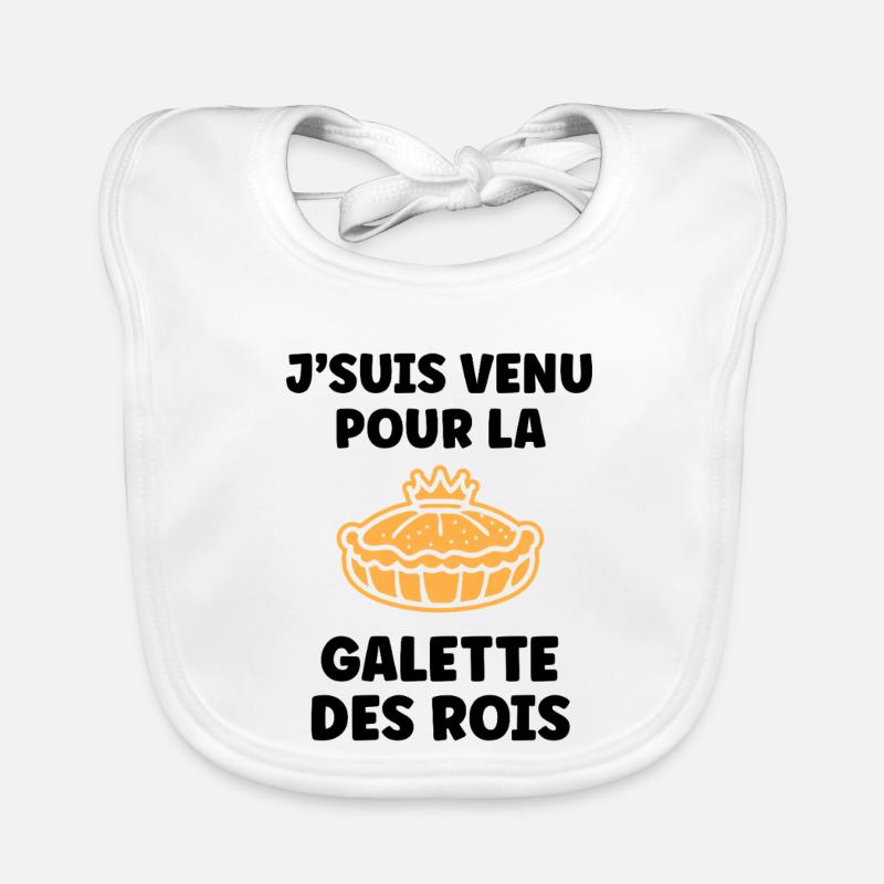 Humor galette des rois Baby Bio-Lätzchen