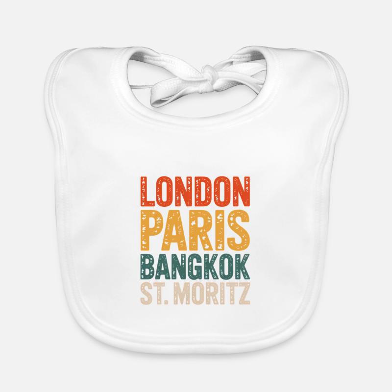 St. Moritz Schweizer Graubünden Baby Bio-Lätzchen