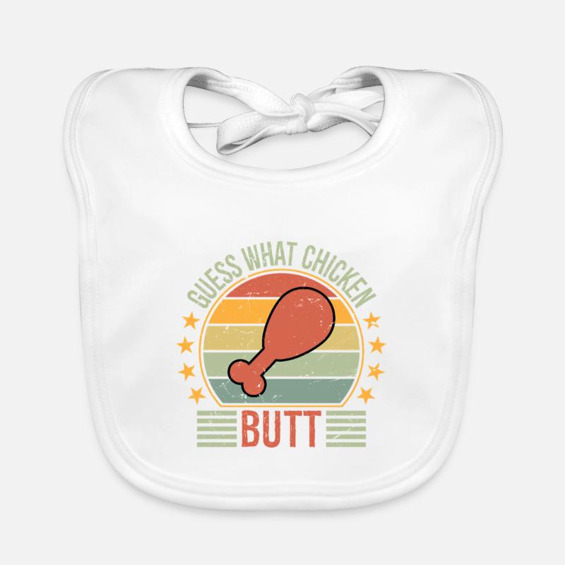 Devinez quoi, cul de poulet Bavoir bio Bébé