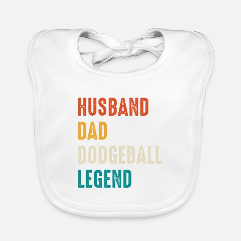 Dodgeball Legende: Ehemann Papa Baby Bio-Lätzchen
