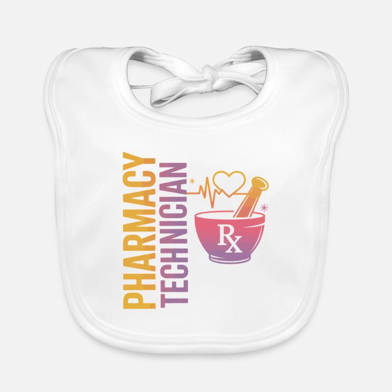 Pharmacy technician illustration Organic Baby Bibs
