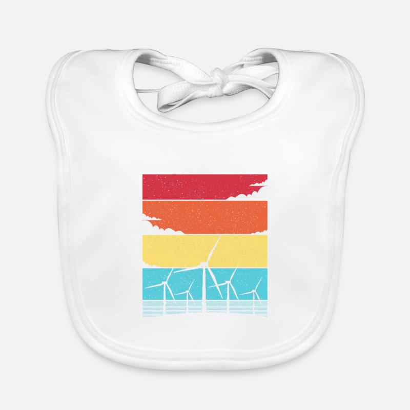 Windenergie Windkraft Windrad Baby Bio-Lätzchen