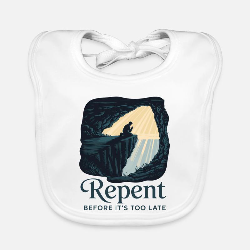 Repent Before It's Too Late Organic Baby Bibs