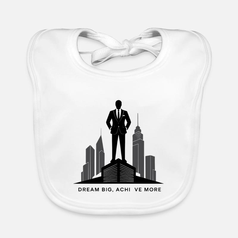 Executive Skyline Ambition Silhouette Organic Baby Bibs