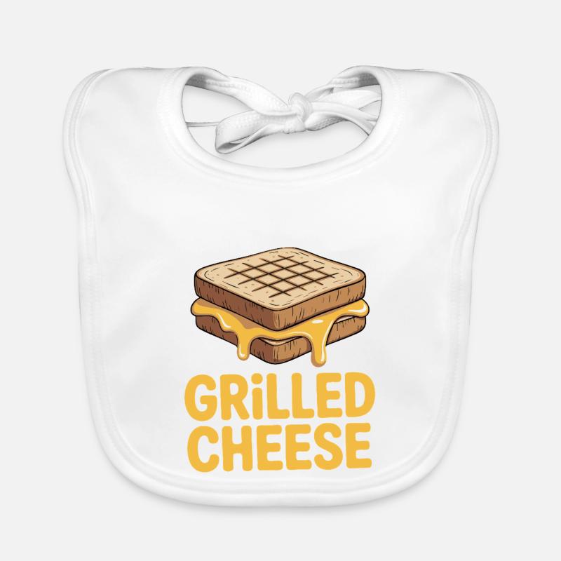 Grilled Cheese Lover - I'm Just Here Organic Baby Bibs