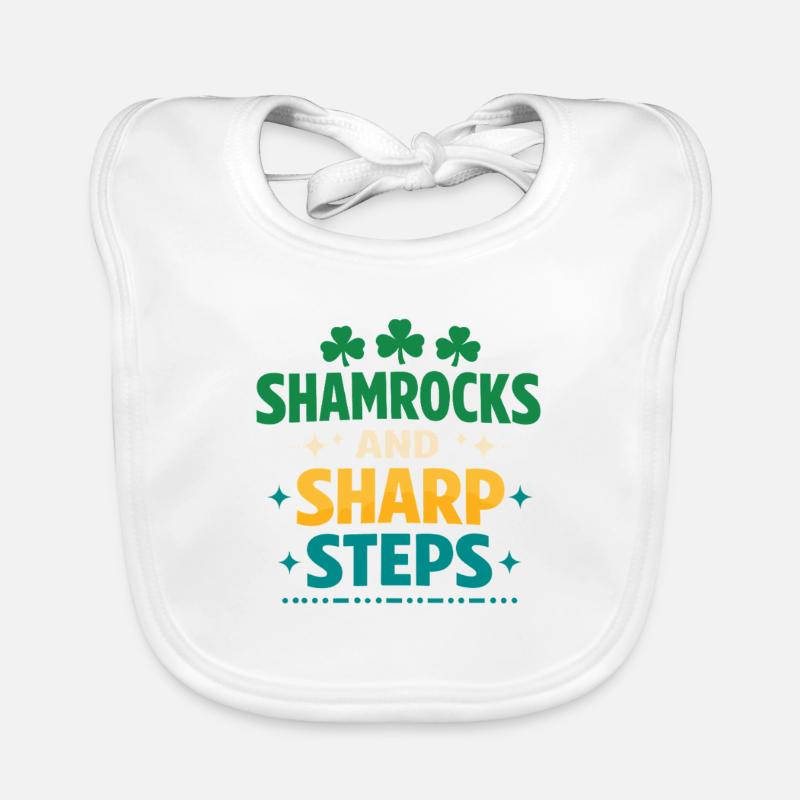 Irish Dance Step-dancing Celtic Fan Organic Baby Bibs