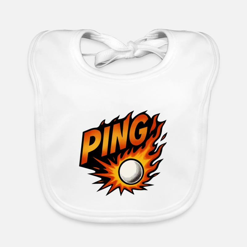 Ping Pong - Tennis de Table Bavoir bio Bébé