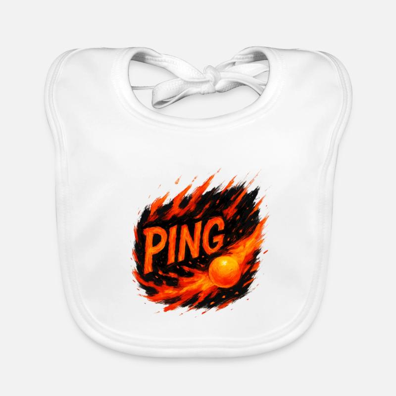 Ping Pong - Tennis de Table Organic Baby Bibs