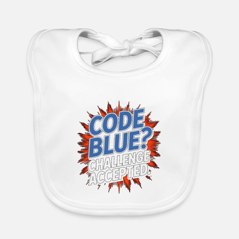 ICU Nurse Code Blue Challenge Trauma Response Baby Bio-Lätzchen