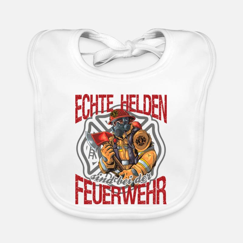 Firefighter Firefighter Real Heroes Organic Baby Bibs