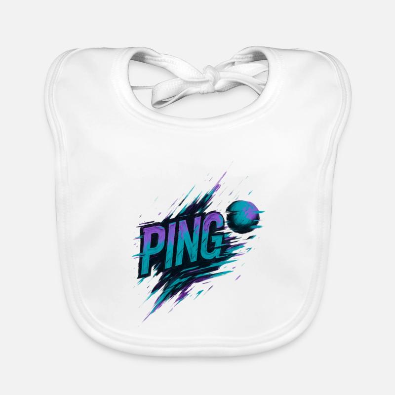 Ping Pong - Tennis de Table Organic Baby Bibs