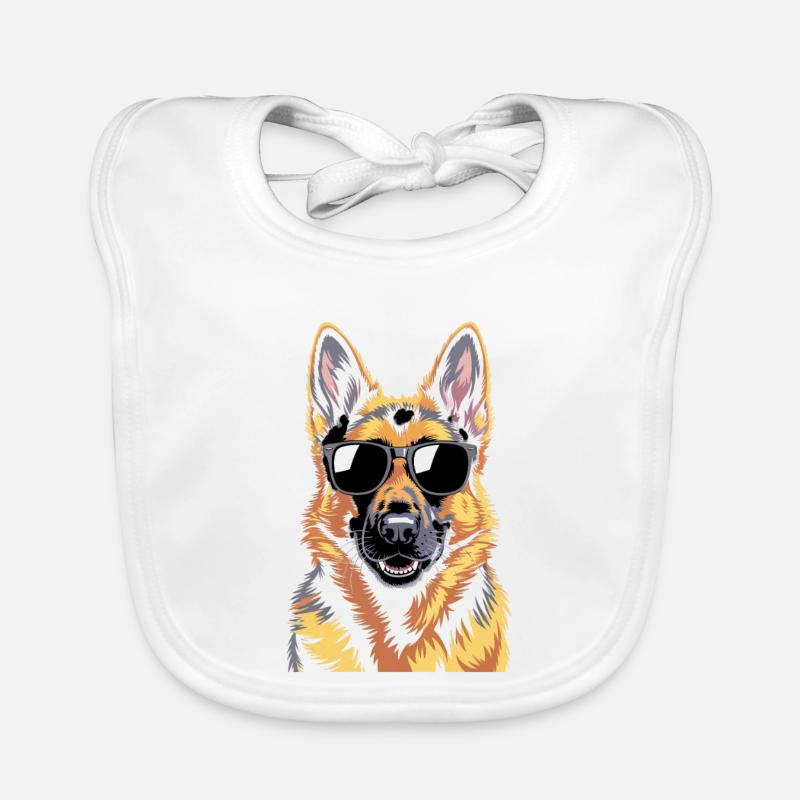 German Shepherd Organic Baby Bibs
