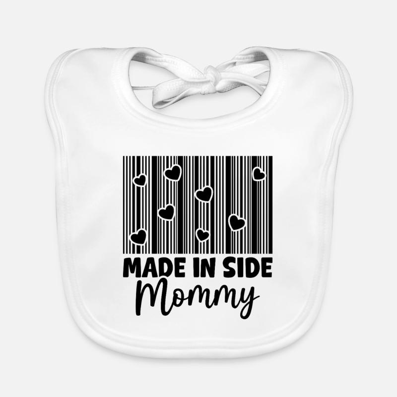 Cœurs de maman faits en face Bavoir bio Bébé