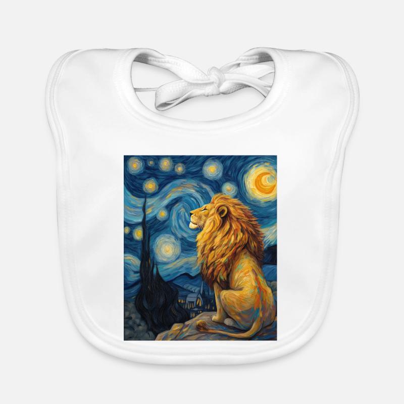 Löwe Van Gogh Baby Bio-Lätzchen