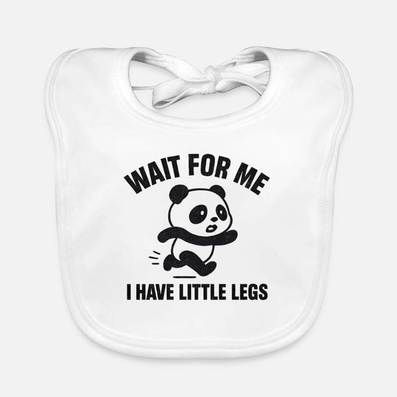 Panda dit Humour Mème Idée de cadeau drôle Drôle Bavoir bio Bébé