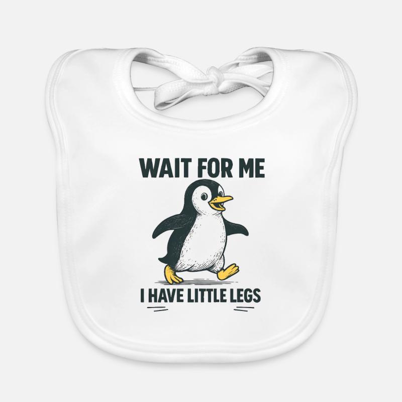 Idée de cadeau drôle sur l’humour du Pingouin Bavoir bio Bébé